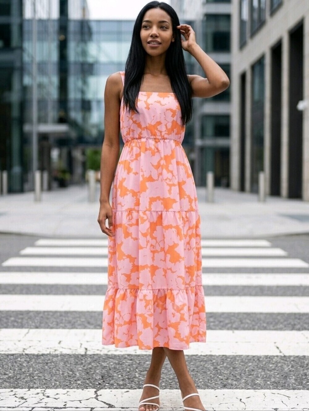 NWT Social Standard by Sanctuary Coral Pink maxi dress Sz XS